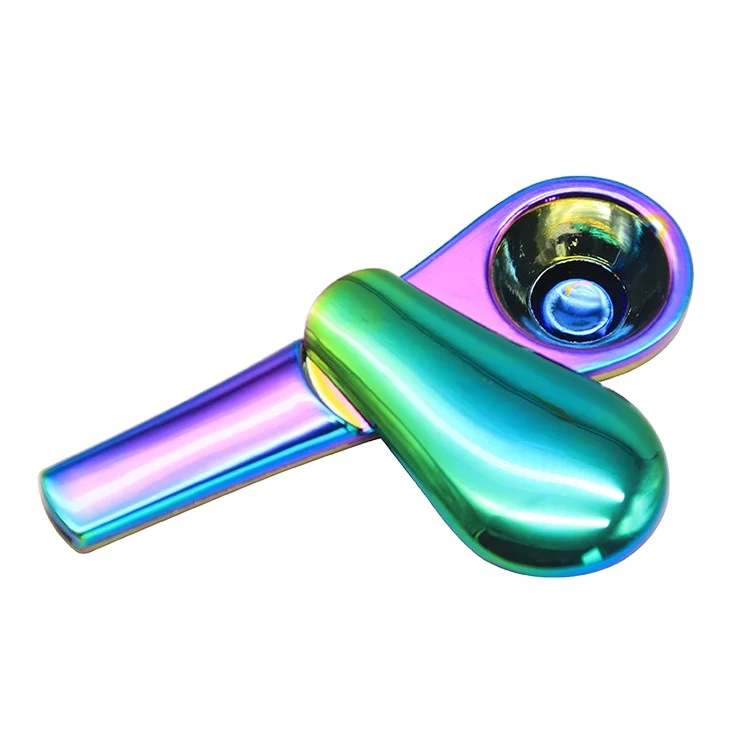 

TOBACCO creative colorful spoon pipe personality magnet metal pipe portable fashion pipe