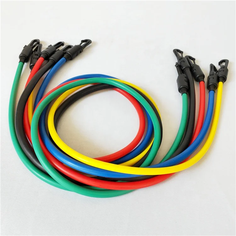 

kangsong custom logo gym yoga Pilates exercise TPE ankle straps resistance bands, Black/blue/red/green/yellow