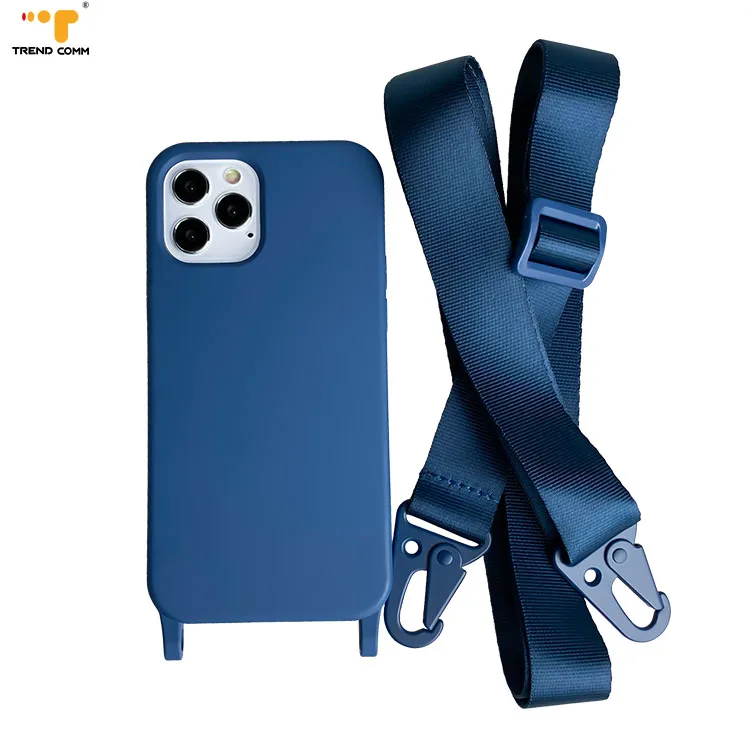 

Stock Woven Mobile Phone Straps Moldes de Silicon Phone Case For iPhone 12 12Pro Max