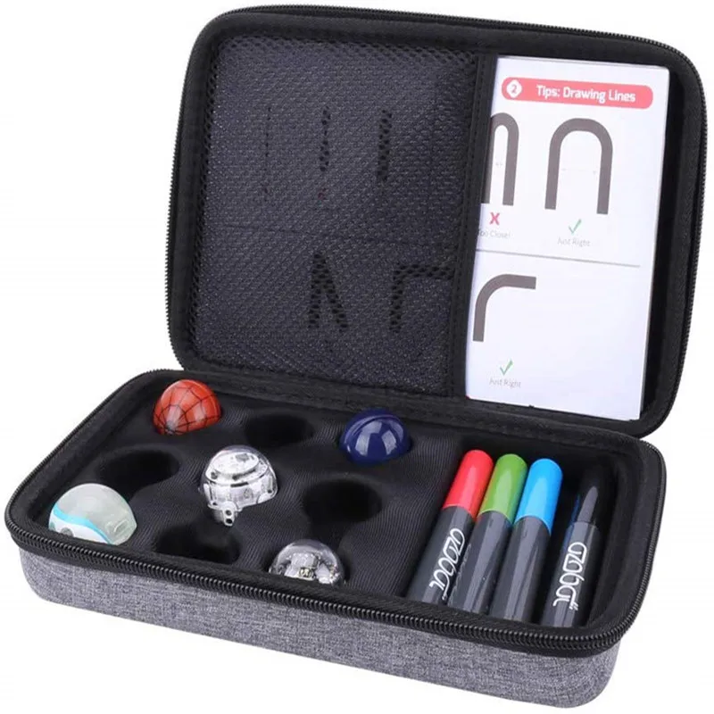 

Hard Case for App-Connected ozobot Bit Coding Robot Waterproof Carrying Cases protective storage bag, Blue,black,red,or others