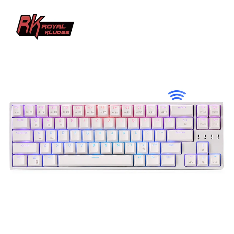 

Royal Kludge RK871 G68 rk rgb double color injection professional wireless mechanical gaming keyboard mini 68 keys