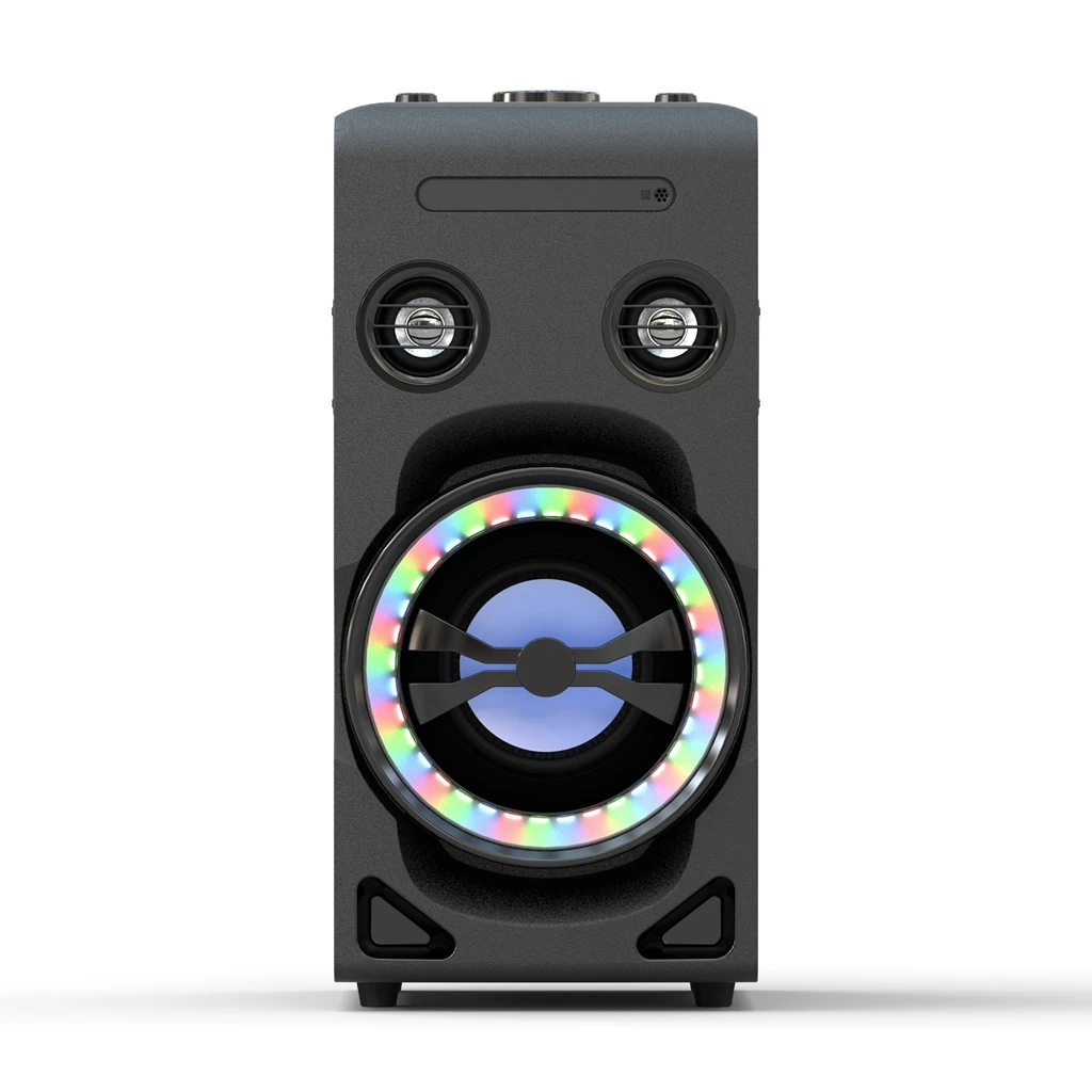

LONPOO LP-Sony style Compact High Power One Box Party Speaker, Black