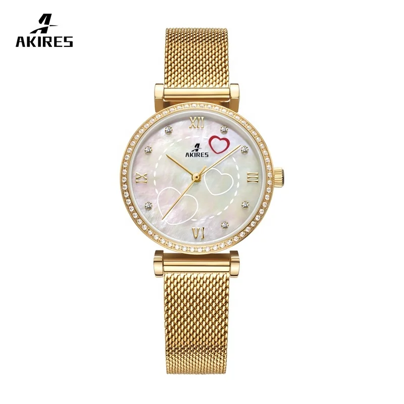 

Akires Women's Quartz Watch OEM/ODM 5ATM waterproof women stainless steel watch