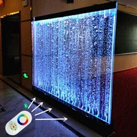 

restaurant decoration screen led water bubble wall room divider panel