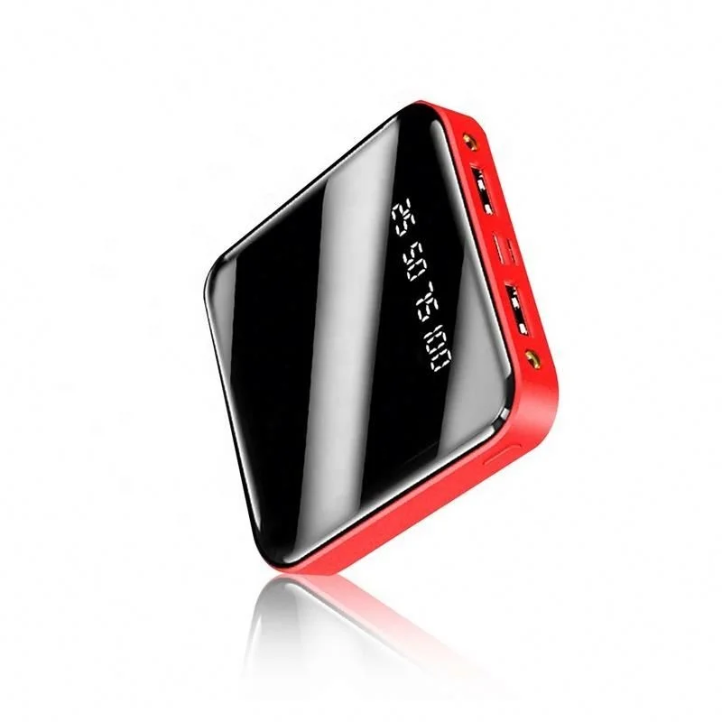 

Newly designed mini mirror portable charger 10000mah power bank battery
