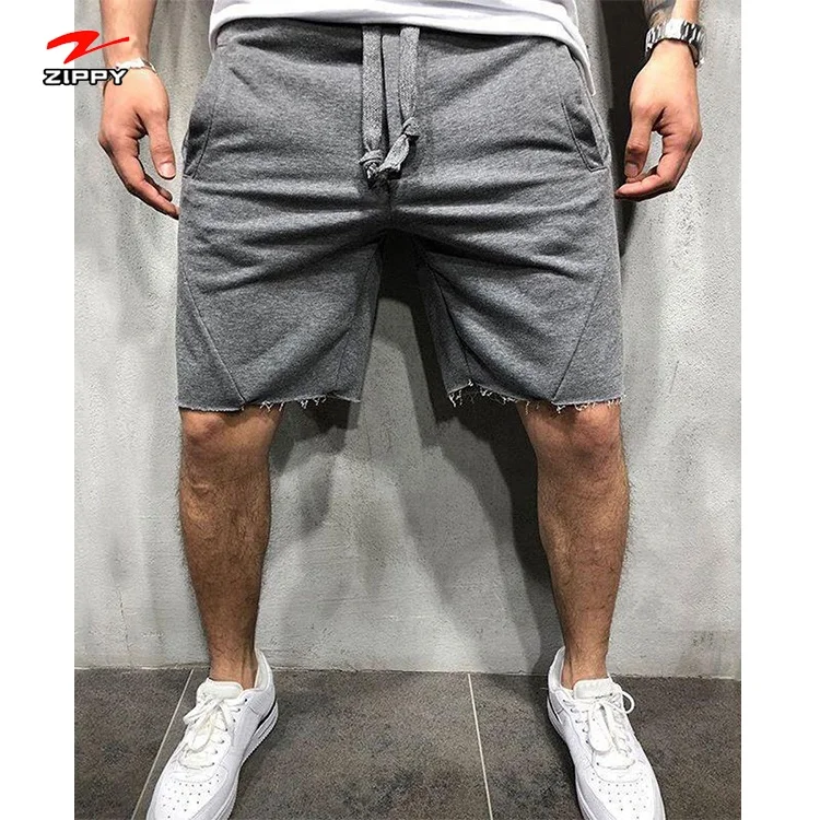 

Custom Pure Color Cotton Oversized Sweat Shorts Gym Jogger Sports Short Pants For Men, Custom color