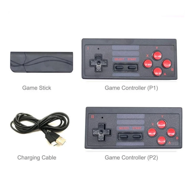 

50% OFF Nostalgic Retro FY-628 Game Video Game Console HD Output Wireless Doubles Gamepad Mini U-stick Game Box