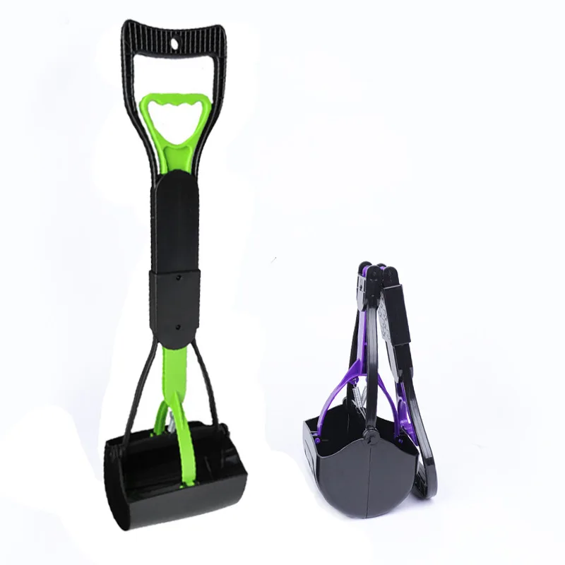 

Hot Selling Outdoor Cleaning Products Pet Poop Picker Plastic Folding Dog Pooper Scooper, As picture