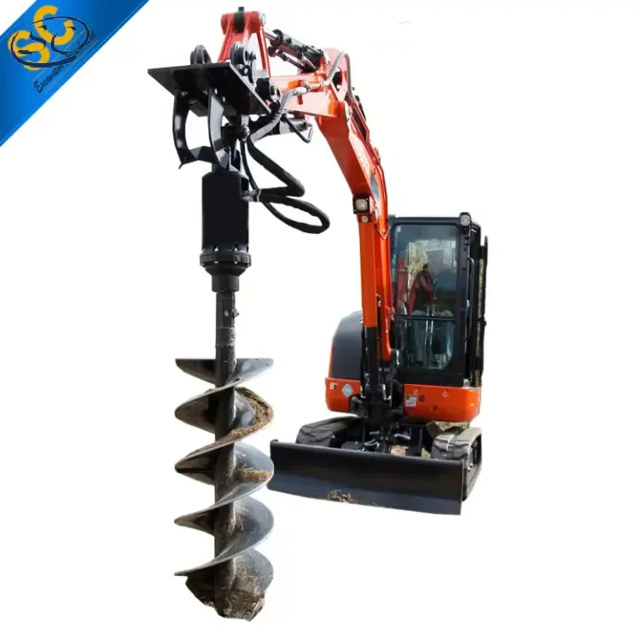 Hydraulic Auger For Backhoe Auger For Mini Excavator Used Buy Hydraulic Auger For Backhoe