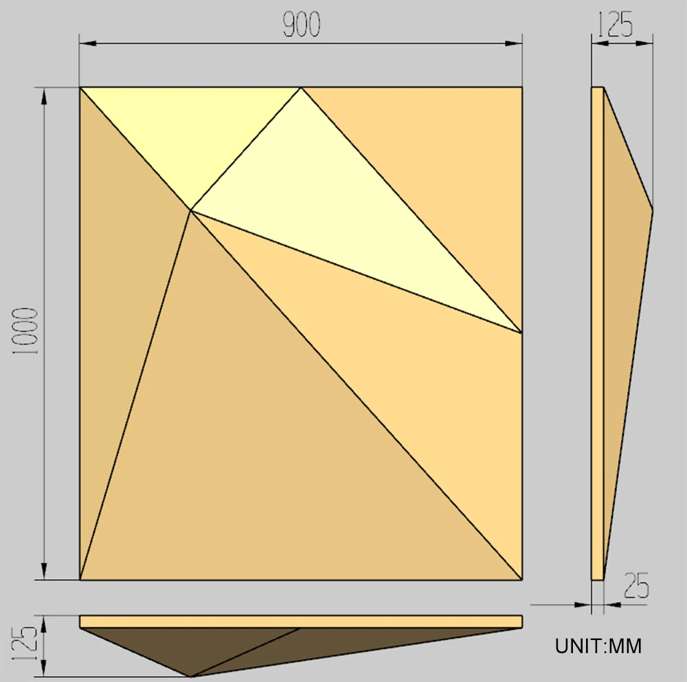 
Outdoor or Indoor Architectural Design Aluminium 3D Wall Panel for Building Curtain Wall or Ceiling System 