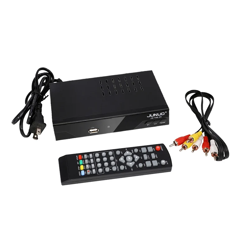 

HD dvb-t2 Terrestrial digital tv receiver h.264 DVB T2 FTA set top box, Black