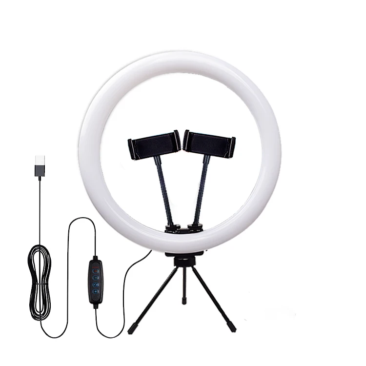 

Perfect Design TikTok YouTube Makeup Photography Tripod Stand Ring Light Phone Holder 12 Inches Selfie Ring Light, 3 modes
