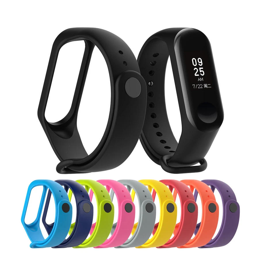 

Mi Band 3 4 Strap Durable Watch Silicone Wrist Strap for Xiaomi Mi Band 3 Miband 4 Brand 4 Sport Bracelet Accessories