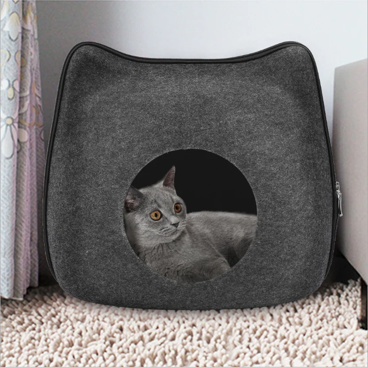 

Hot selling 100% wool felt cat cave/cat bed can be customized, Customized color