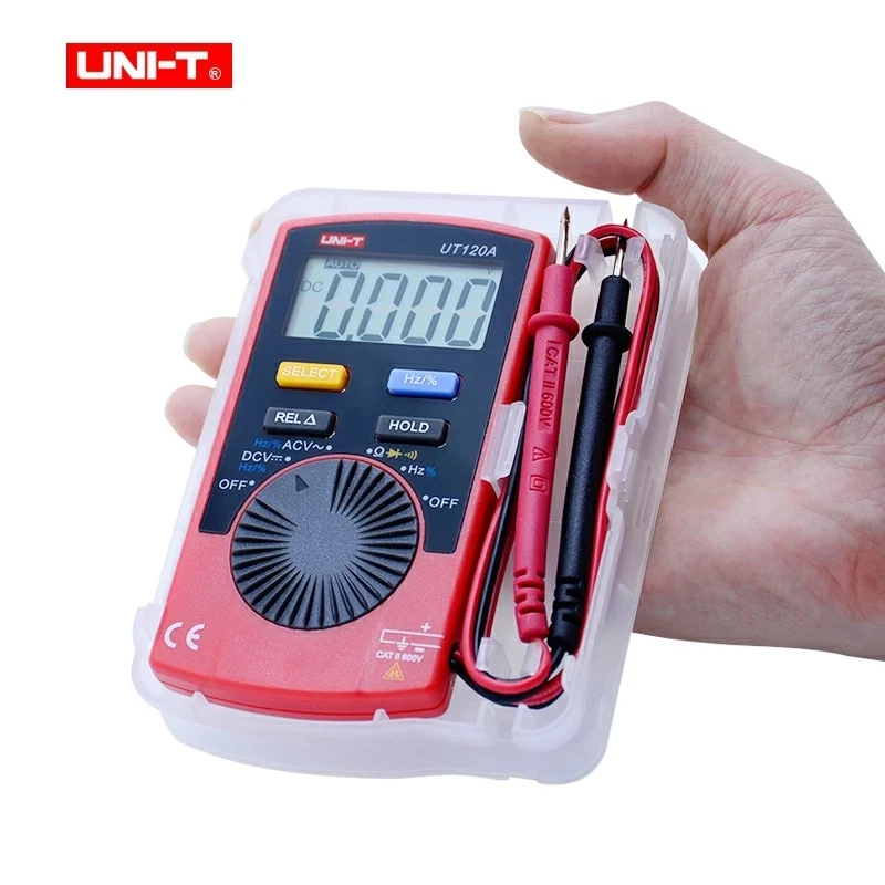 Uni-t UT120A Super Slim Pocket Handheld Digital Multimeter DC AC Volt Ohm Tester for sale online 