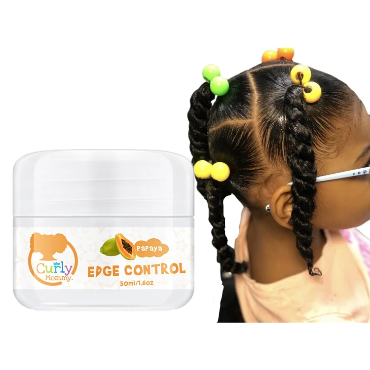 

CURLYMOMMY no flaking no harmful smooth and soften kids organic edge control without label