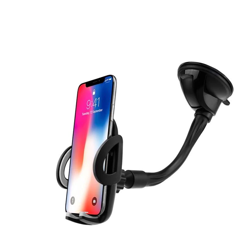 

Phone Accessories Universal Car Windshield Long Arm Gooseneck Phone Holder Flexible Mobile Stand