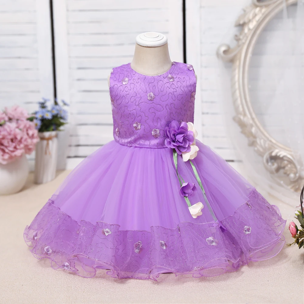 

Korean style flower baby girls dress designs for wedding party dress for child pink girls birthday dresses for 2 years old
