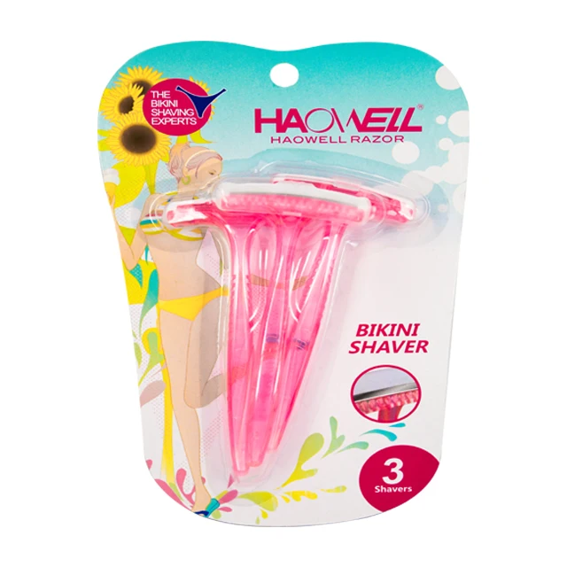 Single Blade Bikini Womens Razor With Comb Disposable Razor With High