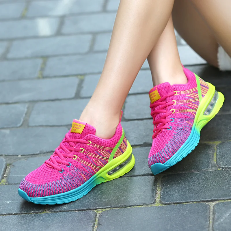 

Women Tennis Athletic Fitness Shoes Breathable Trainers Shoes Plus Size Outdoor Casual Sport Shoes Tenis Feminino, Purple,rose red,grey