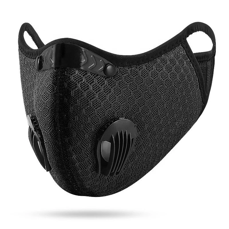 

Dust Mask Reusable Activated Carbon Windproof Dustproof Masks with Filters Adjustable Breathable Sports Face Mask