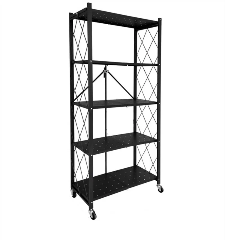 

5 Layers Metal Iron Storage Organizer Foldable Food Storage Container
