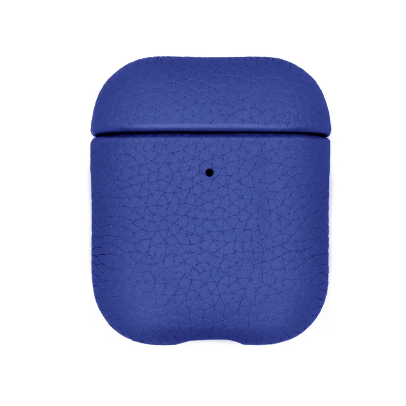 

High quality hot sale protective Genuine Leather accessories leather cover for airpods case for airpods 1/2 case cover, Black,grey