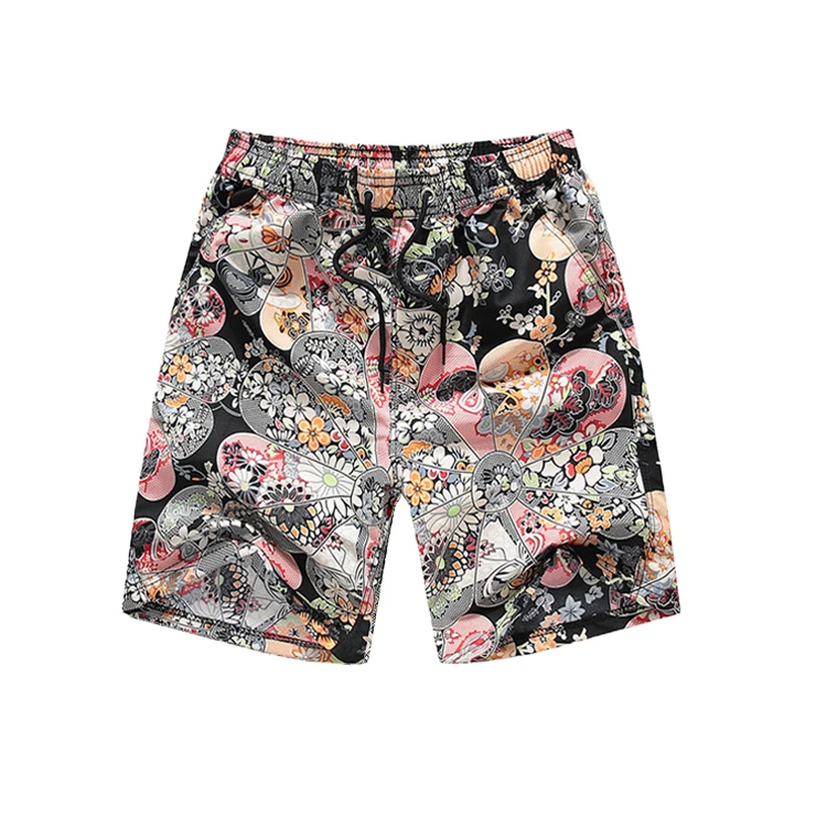 

Factory Supply Mens Printed Beach Shorts Quick Dry Swimwear Swim Trunks With Underpants