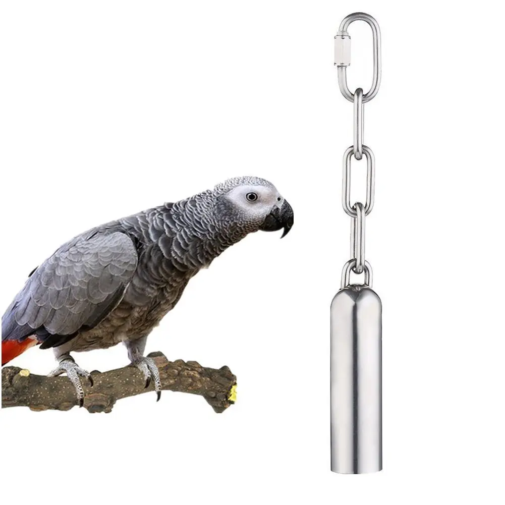 

Amazon hot selling direct selling factory direct selling stainless steel pet bird bell toy parrot bell
