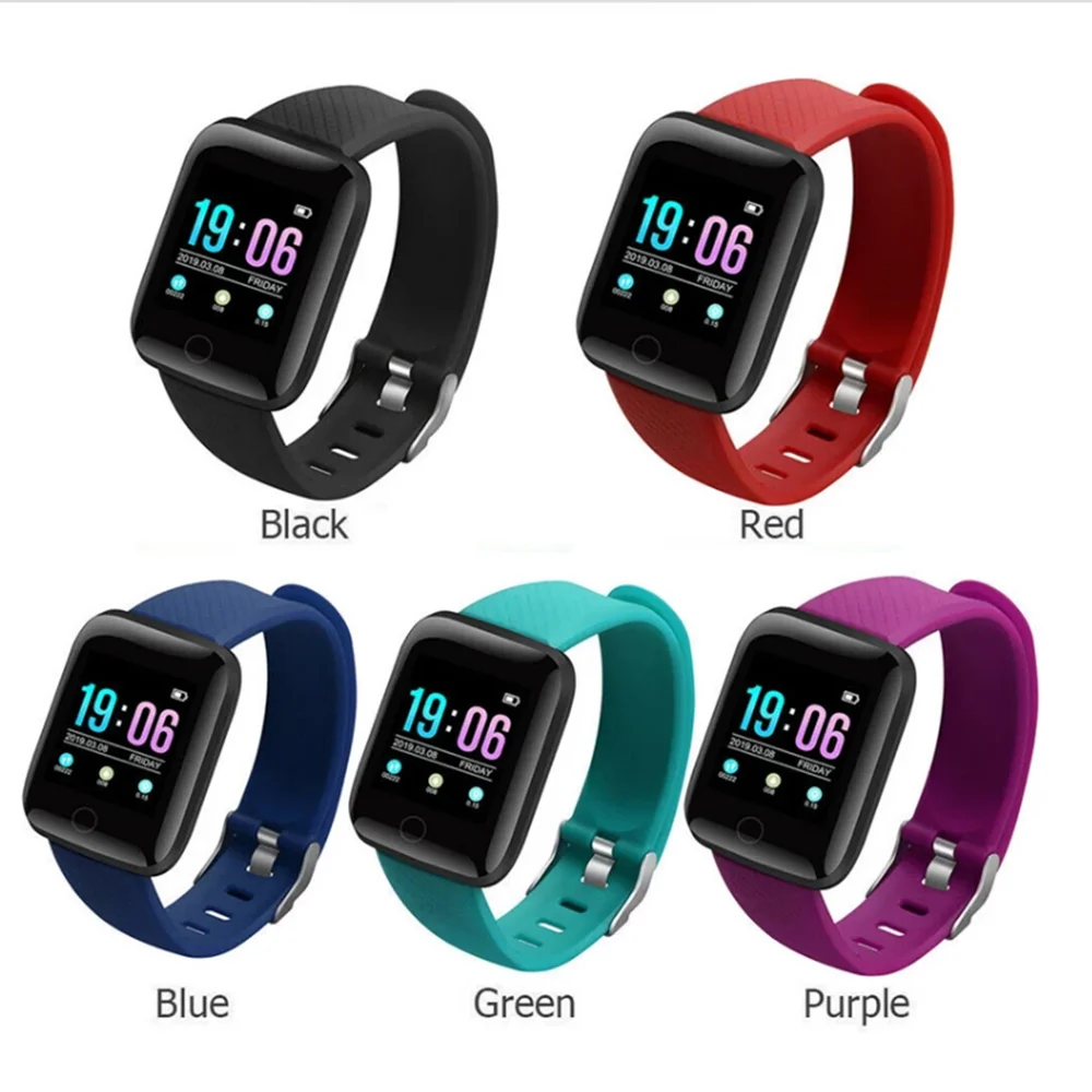 

Cheap gift D13 Smart Watch 116 Plus Heart Rate Smart Wristband Sports Watches Smart Band Waterproof Smartwatch for Android iOS, White/black/red/green/blue/purple