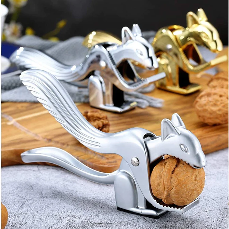 2022 happy new year metallic manual walnut cracker tool kitchen accessories nut cracker