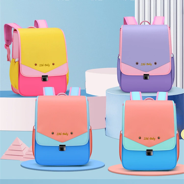 

2021 Trending Hot sale Custom logo bagpack school bag Wholesale Waterproof Polyester bookbag For girl, Customized color