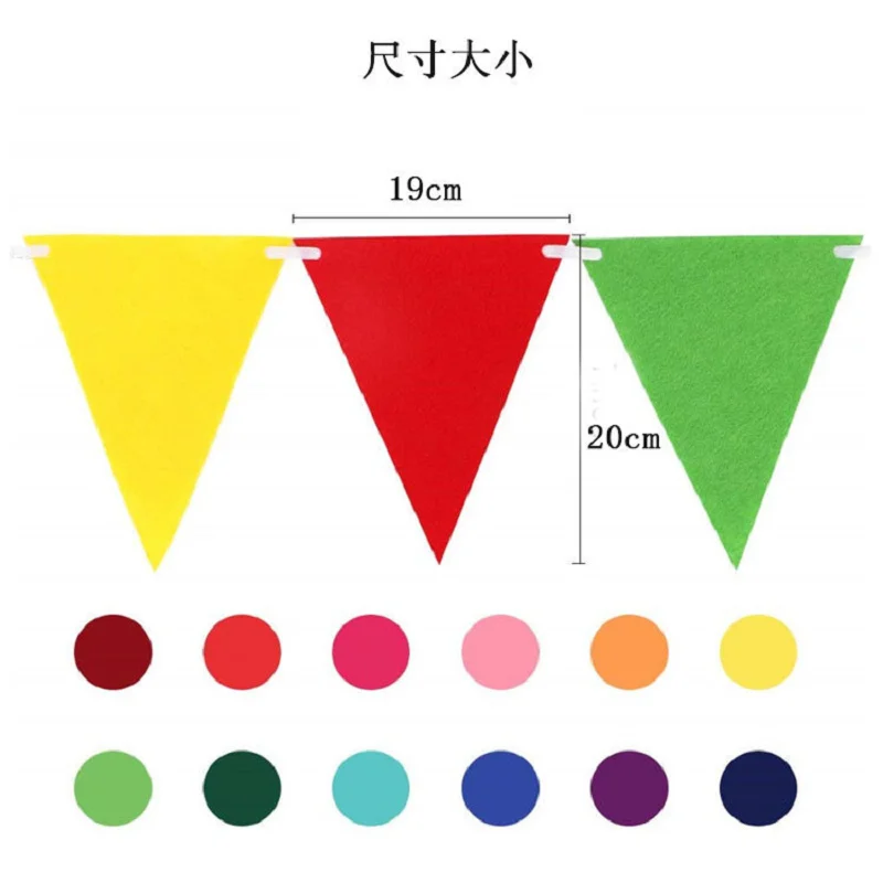 factory wholesale price birthday felt bunting banner