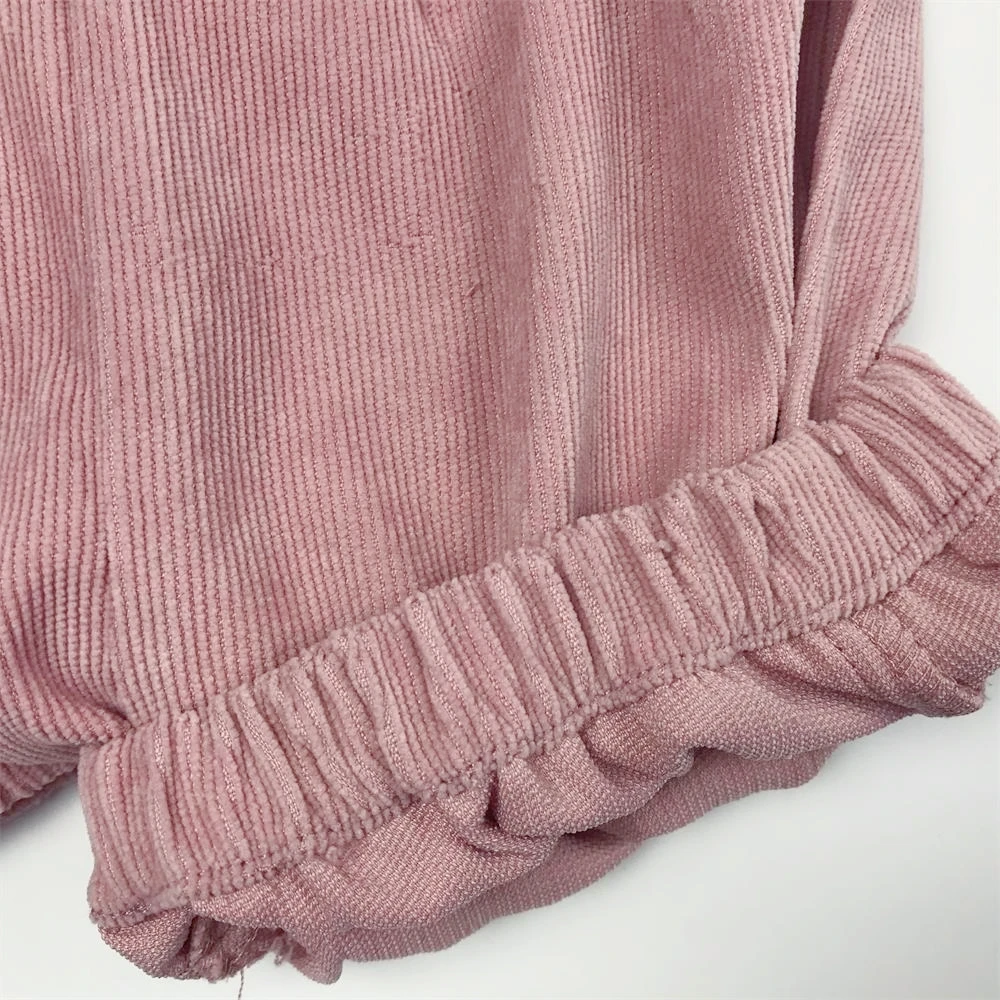 
High quality spring autumn children sweet kids girl wholesale shorts little girl corduroys shorts 