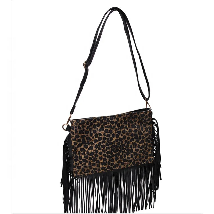 

Tassel Animal Pattern Hand Shoulder Bag Indian Style Canvas Print