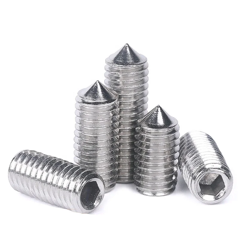 
hexagon socket set screws cone point M3-M5 