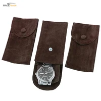 

Support Card Inlay Velvet Packaging Envelope Faux Suede Watch Travel Pouch For Repaired Watches