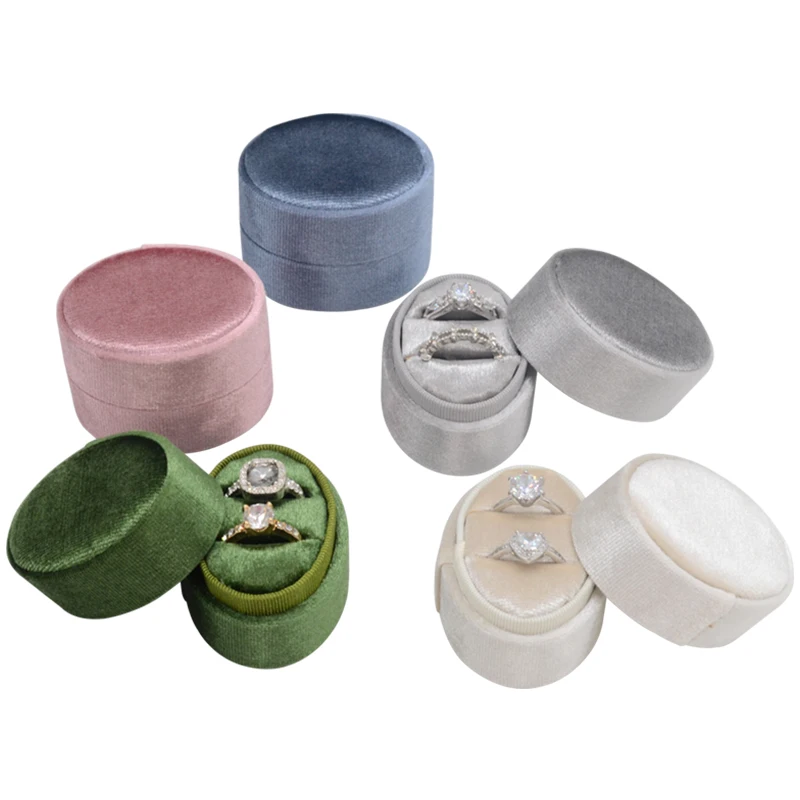 

Jewelry Display Packaging Personalized Luxury With Logo Custom Velvet Ring Box