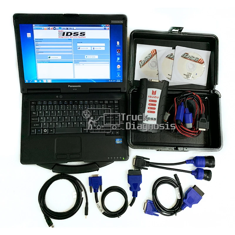 

Diesel engine Truck excavator diagnostic tool for ISUZU IDSS III for for Isuzu IDSS for ISUZU EURO5 EURO6 Diagnosis+CF52 Laptop