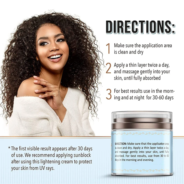 Best Skin Whitening Face Cream Private Label Vitamin C Moisturising