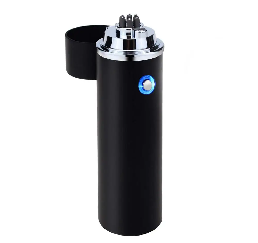 

High quality new round triple ARC lighter cigarette shaped lighter