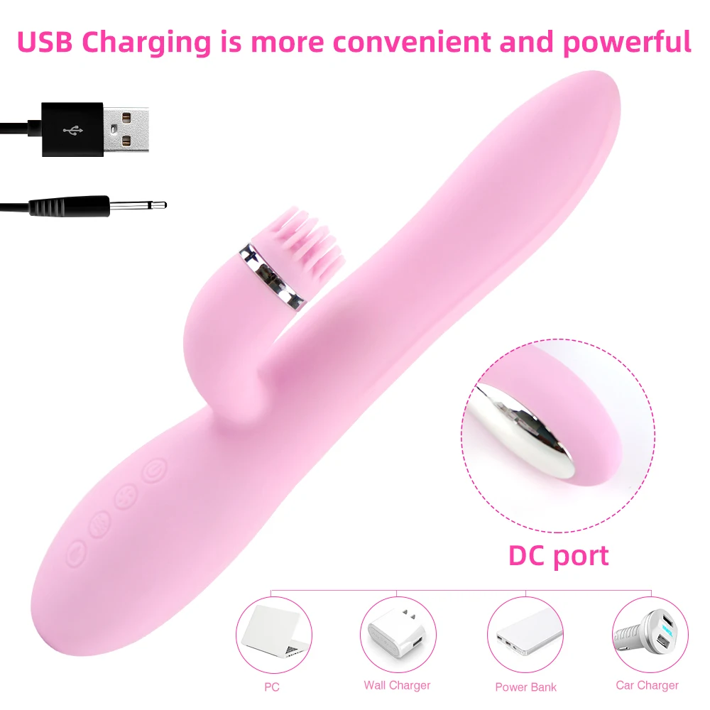 Aimitoy G Spot Rabbit Vibrator For Women Dual Vibration Silicone Waterproof Female Vagina 8662