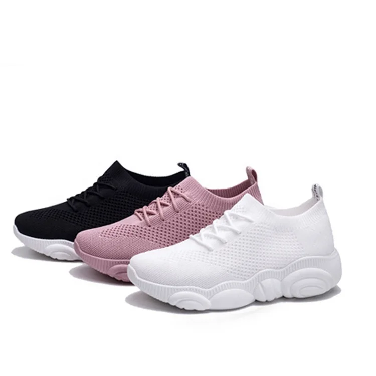 

New Style Fashion Brand Name Sneaker Ladies Sport Women pink black white running walking Shoes, White,black,pink