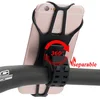 Creative Silicone Adjustable Mobile Phone Stand Holder For Bicycle Motorcycle Handlebar Bike