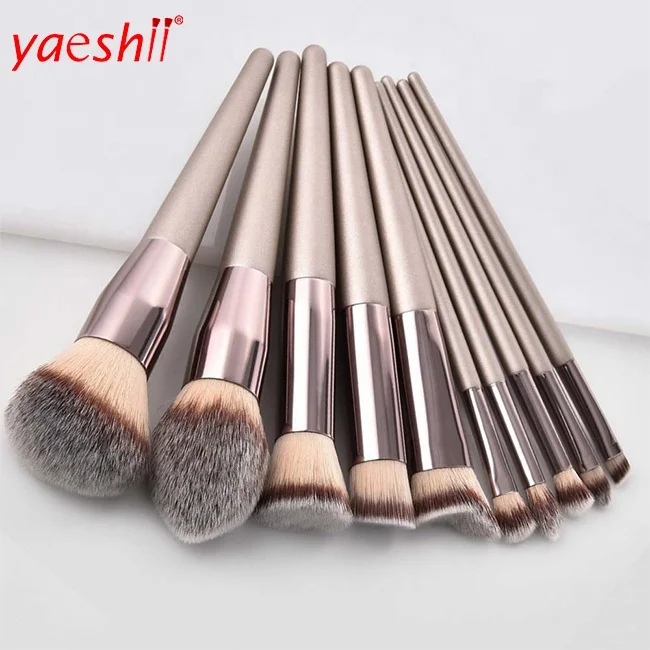 

Yaeshii Luxury Champagne Makeup Brushes Set For Makeup Brush Custom Make-up Cosmetics