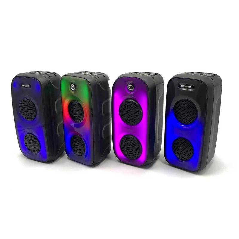 

MS-2607 hot Speaker Dual 3 Inch Horn Speaker Small Speaker With Lights