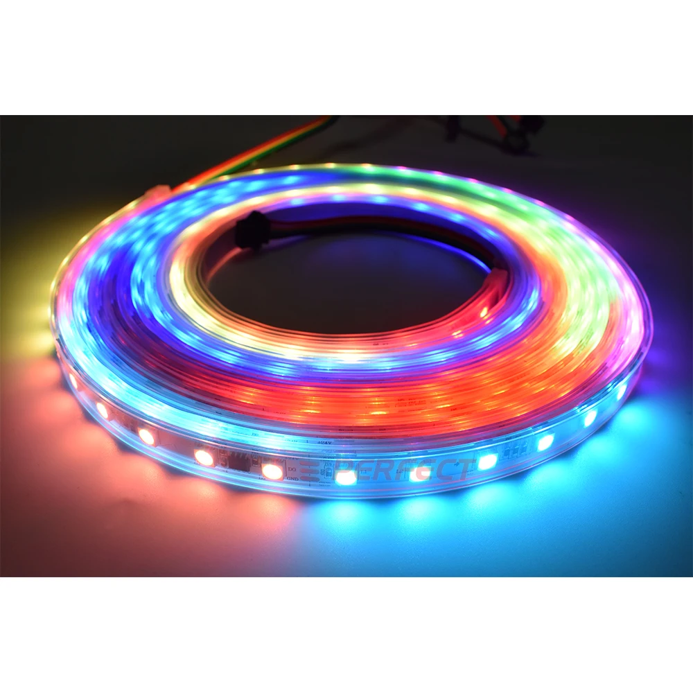 

Dream Color LED 5050 ws2811 APP Controlled dc12v 24v LED Lights Waterproof IP65 RGB LED Strips