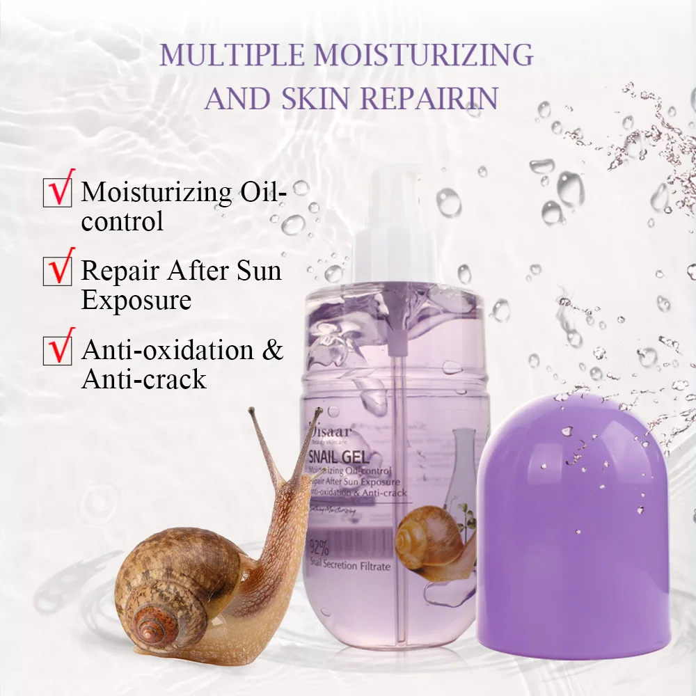 

Hydrating Soothing Oil-control After Sun Repair Moisturizing 92% Snail secretion filtrate Gel Capsule For Face