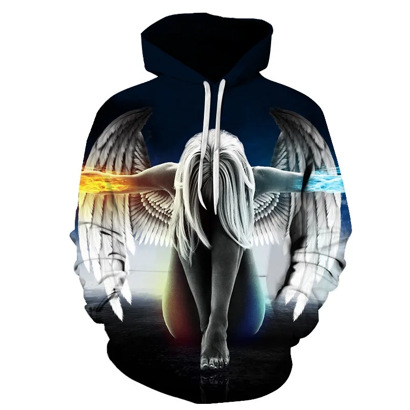 

Seal the angel pattern 3D Sublimation Sweater