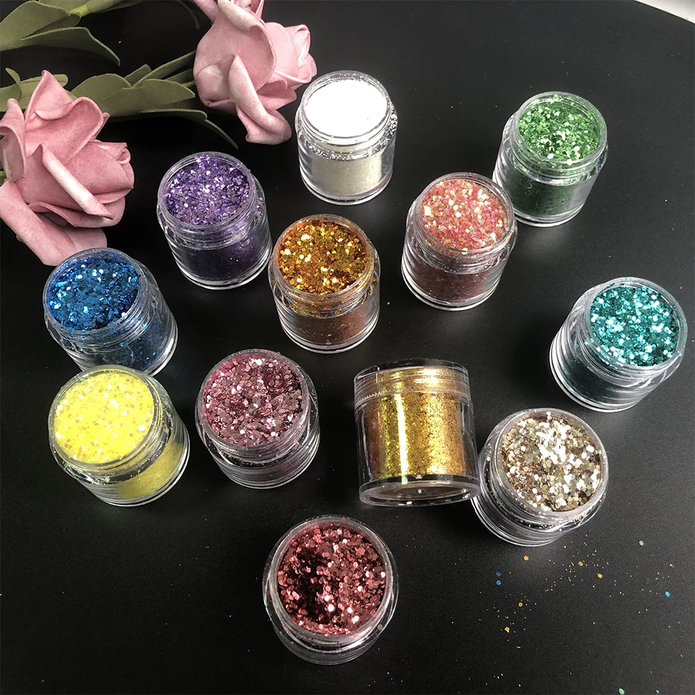 

Private Label High Pigment Eyeshadow Loose Glitter Cosmetic Eye Chunky Glitter